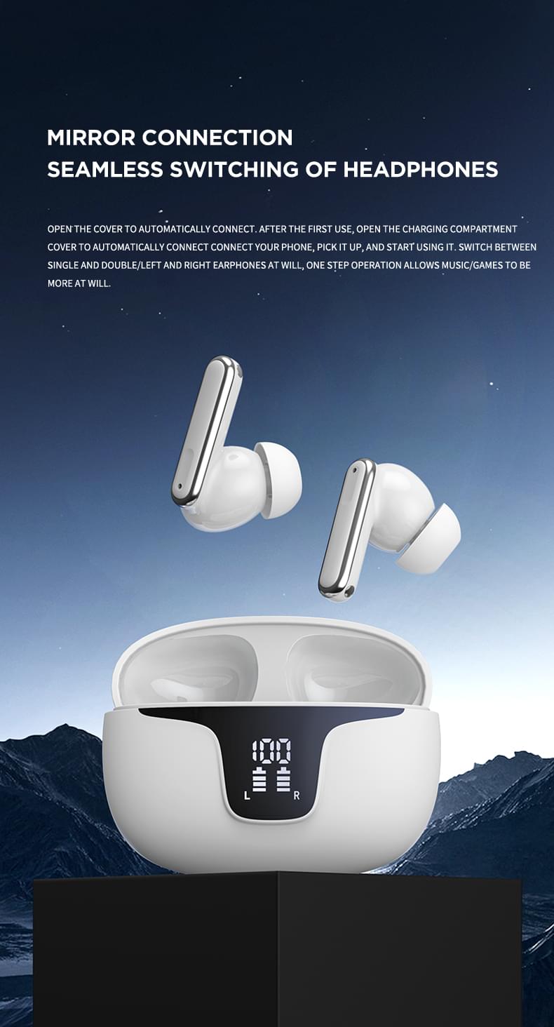 Apis-A05 Bluetooth Headphones Wholesale Wireless Sports Earphones Headphones Wireless Bluetooth 5.4 TWS Noise Cancelling Gaming Earphone - Image 3