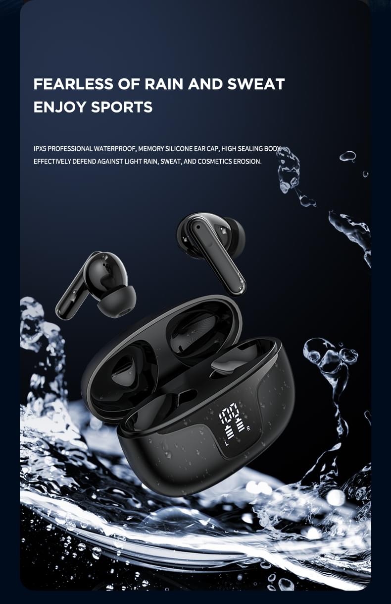 Apis-A05 Bluetooth Headphones Wholesale Wireless Sports Earphones Headphones Wireless Bluetooth 5.4 TWS Noise Cancelling Gaming Earphone - Image 9